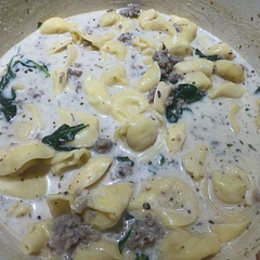 This was yummy!  Definitely don’t skimp on the spices.  I added a kale spinach combo that was tasty.  Very very rich.