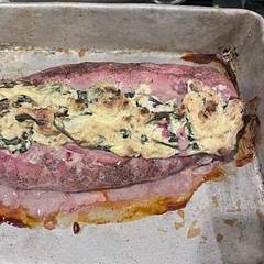 Everyone loved it. Make sure you don’t cut too deep into the pork the first time or else it won’t stay together. But great recipe!