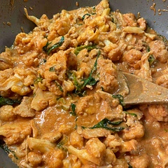 Delicious. I didn’t go vegan on this. I added sliced chicken fillets to it for protein.