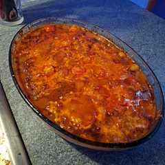 Used red cheddar instead for more flavour