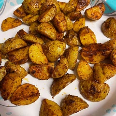 I used honey gold potatoes, onion powder instead of onions and a little blackening spice. It came out pretty good.