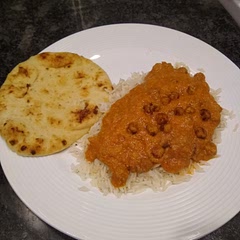 I used coconut milk instead of water. Quite good, but next time I'll consider doubling the spices.