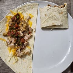 Didn't have small tortillas and couldn't make the cilantro sauce, but we made it work. Overall was good with some good flavor. Would make it again, but maybe add or use another meat, like pork or ground beef.