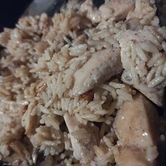 I added Basmati rice at the end to soak up that sauce. I love the way it turned out! Delicious!