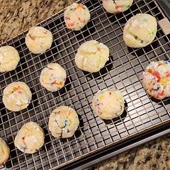 I call these the "holy sh!t what are these?!" Cuz that's the reaction I get when anyone tries them. Made them without sprinkles last time and they were still a hit! 