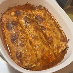 Delicious dinner! I’ve also made this as chicken tacos instead of enchiladas, and that was also amazing