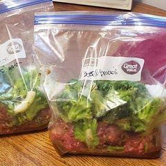 Made it x3 for freezer meals and added onions. 
