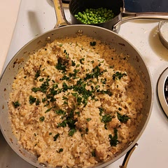Delicious. I serve it with peas on top. Have made this many times now. If you are just 2 people this makes leftovers.