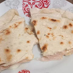Ci ho messo un po' più di 5 minuti per lato, però buona!