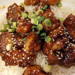 This is absolutely DELICIOUS! The recipe is easy to follow and the chicken cooks really well, stays crispy after you toss it in the sauce. We will definitely make this again.