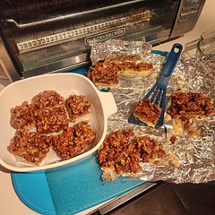 Delicious 😋 but I found the filling to be too goopy, easily falls apart, kind of overtakes the shortbread. I will make this again but try using half the pecan topping 