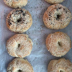 I think I would boil them
More than 1 minute on each side to improve the texture — make them chewier.