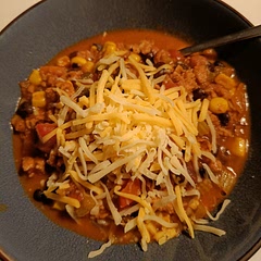 Added corn, hot sauce, impossible crumbles and adobe