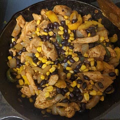 Got a little crazy and made it all in one pan