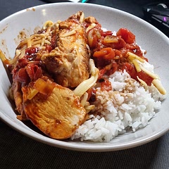 Good recipie, but chicken breast was a but dry. Might look at using tenderloins next time.