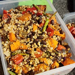 I added Sparragus cous cous and extra Limes to the recipe, plus I made extraaaaa to have leftovers! I love it, and Def would do it again !! 