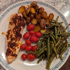 I used roasted red pepper pesto. Very yummy!