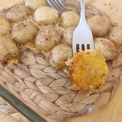 I need to add more salt and spices on top of the potatoes.