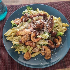 Very tasty, don't forget to make the broccoli as I did lol
