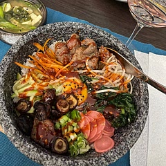 Love this dish I make it at least once a month! Got the hot stone bowl from Amazon. I like to add additional toppings to make it my own :)