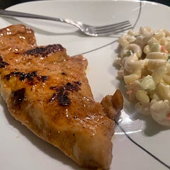 Used a maple bourbon glaze