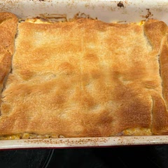 This was good. I’ve made variations of this from her website. I use crescent rolls for the top instead of biscuits. The whole family seem to like it.