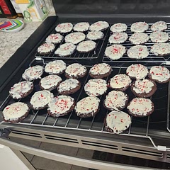 Was a favorite.   This was my 3rd batch,  and as the white chocolate topping was the best part, I opted to cover the entire top this time.