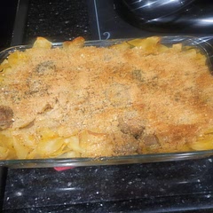 Good! I used Spinach instead of kale and added red pepper flakes. It makes a ton so I wish I would have divided it into disposable casserole pans to freeze