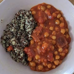 My friend made this and said it was awesome so decided to try it. And it is delicious :) 
Served it with quinoa.
