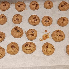Tastes great! I added several smaller chocolate chips instead of one big one but it still was super good.