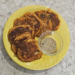 I really liked this recipe though I enjoy the pancakes more without the sauce. Will 100% make again. I think it would go really good with a fried egg on top