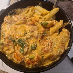 Added my own spice to it and green onion instead of basil turned put great!