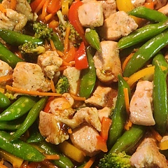 So good and easy to make!! My husband loves it!! I did add sugar snap peas and use shredded carrots. 