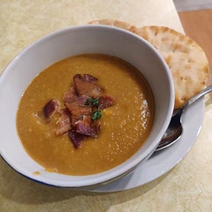 Good flavor. The hardest part is dealing with the butternut squash. The other comment is correct, make sure to score. I used 2 tsp of gochujang instead of red peppers. I used 1.5 tsp of ground cumin instead of seeds. Garnished with bacon.