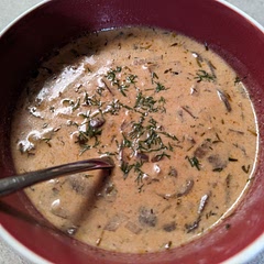 I like it.  A bit more tang than I expected.  I might lower  the lemon juice a bit, but otherwise great soup.  This is the first time I've tried this style of soup.
