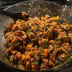 Super tasty and healthy too! We tripled the garlic in the dressing and it was perfect.