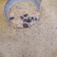 I loved this soup, but my lactose intolerant stomach did not. I added black beans, I think next time I'd add pinto beans instead. 