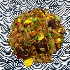 Found this recipe to make use of some pork belly leftover from another recipe! Delicious! I will be using this recipe to rescue leftover meats. 😋