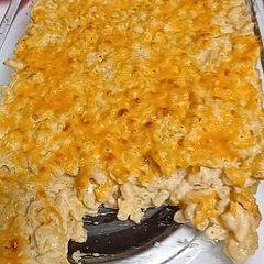 Delish! Amazing! Phenomenal! Will be using this recipe from now on when making homemade Mac and cheese.