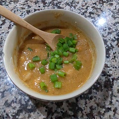 I added carrots, onion, and celery, and used an immersion blender to mix everything except some of the chickpeas. I also added sage and dill weed in addition to the spices. Very good!
