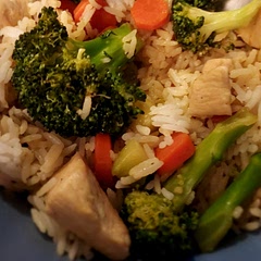 Super easy to make and so good. Made 3-4 servings as long as you eat it with rice, or maybe noodles. 