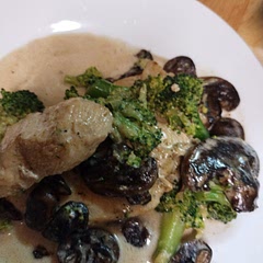 I added Marsala cooking wine, and broccoli florets. So good!