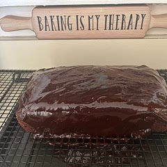 Nice chocolatey cake. Had so much ganache I just poured it on. I might switch the ganache to milk chocolate instead of semi sweet. I enjoyed this cake and will make again.