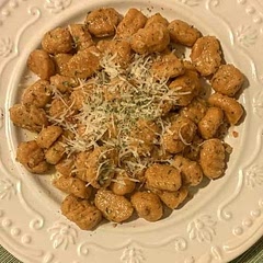 I used parmesan instead of feta. Nice.