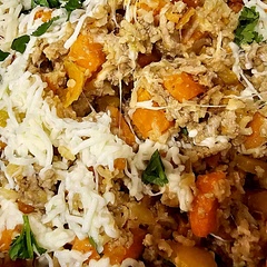 Was delicious recommend a few more spices but was a hit with a family