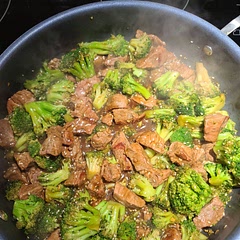 Very fast and easy looks delicious. We used 2 steamed bags of broccoli to make it faster.