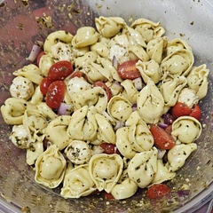 Very good! It's a great cold picnic snack for sure. Definitely needs a little salt and pepper, though. 