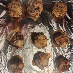 Called for WAY too much onion. But besides that it wasn't bad. Enjoyed the texture of the soft crunch of the pecans. Next time would only use 1/4 of an onion & would add a blend of cheeses. 