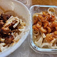 I made fettuccine for this to go on top of.
The additions I made were:
Lemon juice
Lemon zest

Those paired with the honey hit the spot along with the kick in spiciness.

Also really good with italian sausage
