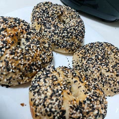 In addition to sesame seeds, I also added chia seeds